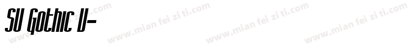 SU Gothic V字体转换